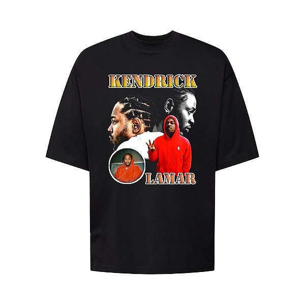 Camiseta Oversized Streetwear Masculina Bootleg - Kendrick Lamar