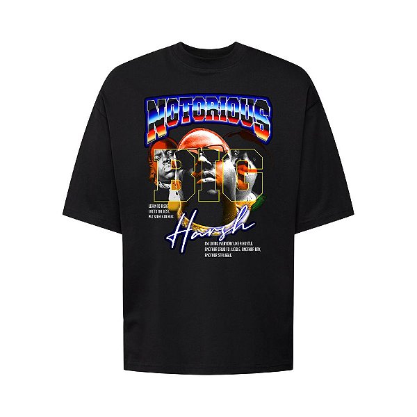 Camiseta Oversized Streetwear Masculina Bootleg - The Notorious big