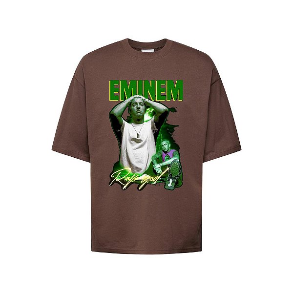 Camiseta Oversized Streetwear Masculina Bootleg - Eminem Rap God