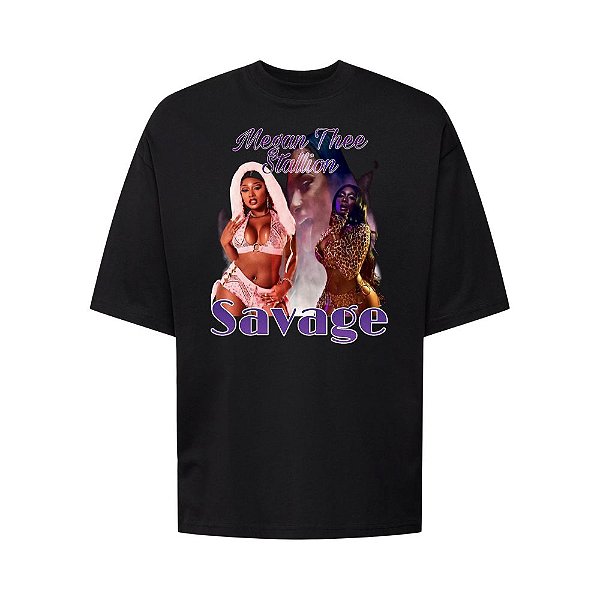 Camiseta Oversized Streetwear Masculina Bootleg - Megan Thee Stallion