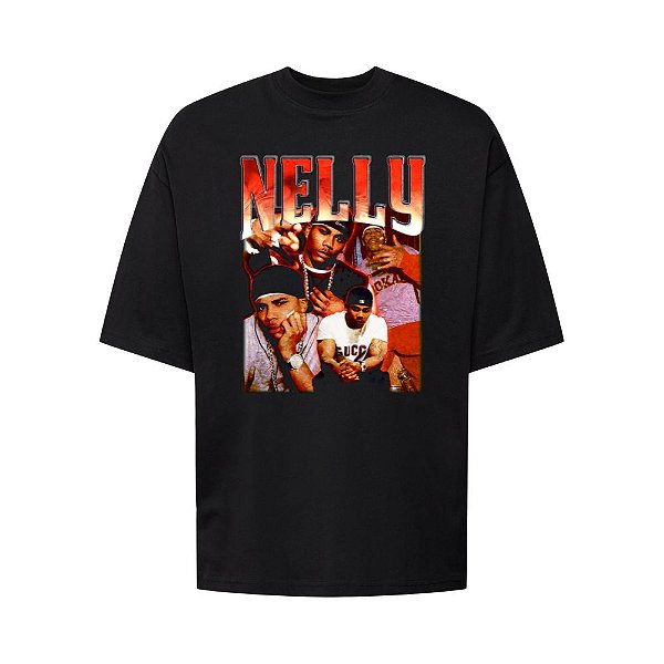 Camiseta Oversized Streetwear Masculina Bootleg - Nelly