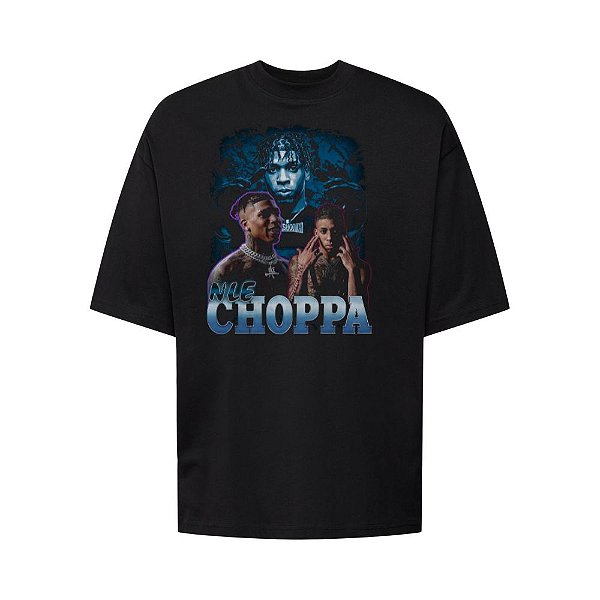 Camiseta Oversized Streetwear Masculina Bootleg - NLE Choppa