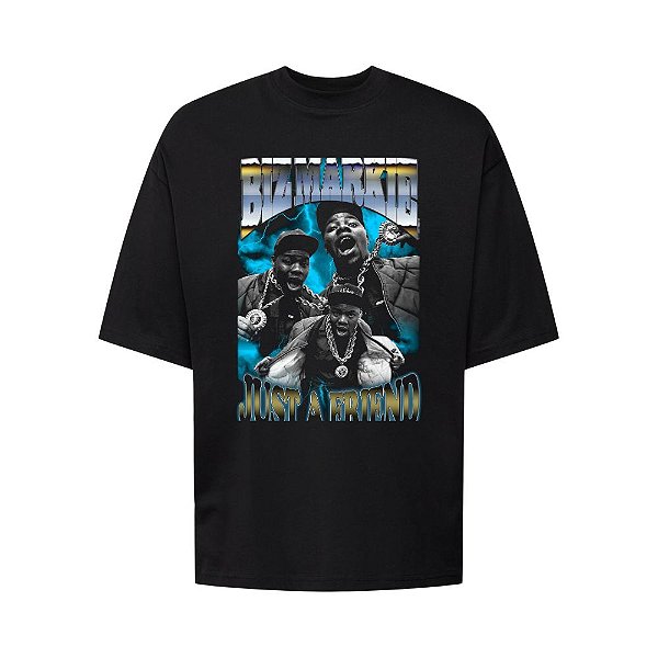 Camiseta Oversized Streetwear Masculina Bootleg - Biz Markie