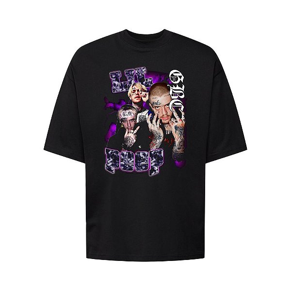 Camiseta Oversized Streetwear Masculina Bootleg - Lil Peep dlp