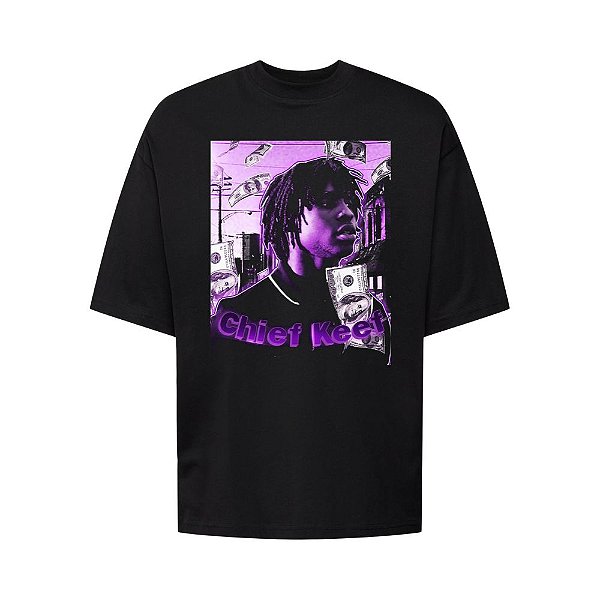 Camiseta Oversized Streetwear Masculina Bootleg - Chief Keef