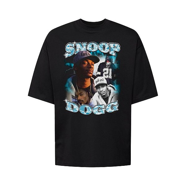 Camiseta Oversized Streetwear Masculina Bootleg - Snoop Dogg