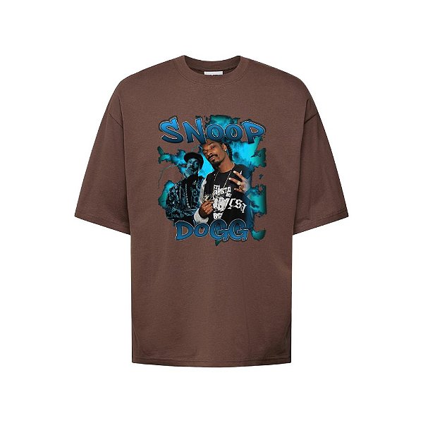 Camiseta Oversized Streetwear Masculina Bootleg -Snopp Dogg blue