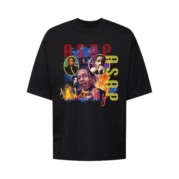 Camiseta Oversized Streetwear Masculina Bootleg - ASAP ASAP