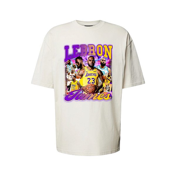 Camiseta Oversized Streetwear Masculina Bootleg - LeBron James