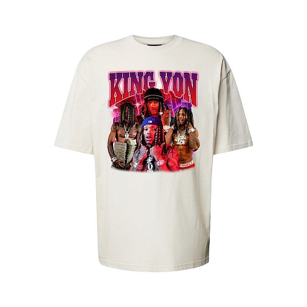 Camiseta Oversized Streetwear Masculina Bootleg - King Von