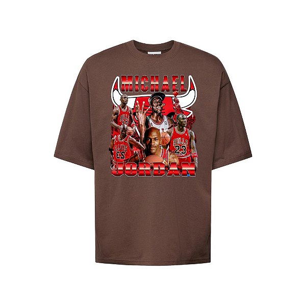 Camiseta Oversized Streetwear Masculina Bootleg -Michael Jordan