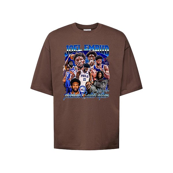 Camiseta Oversized Streetwear Masculina Bootleg - Joel Embiid