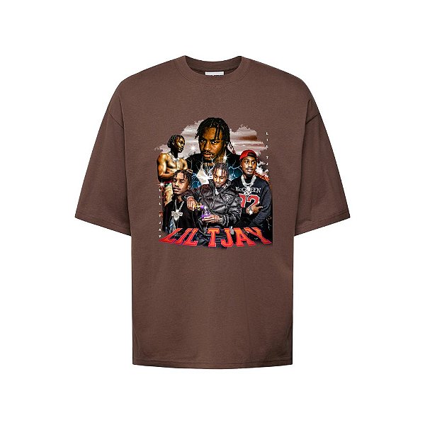 Camiseta Oversized Streetwear Masculina Bootleg - Lil Tjay