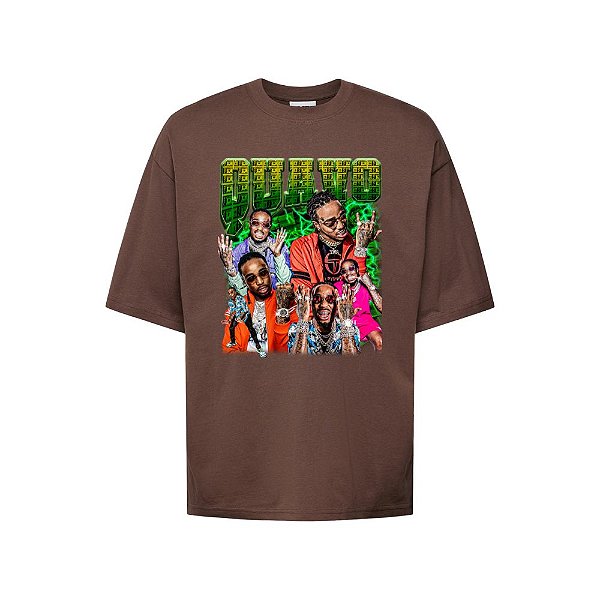Camiseta Oversized Streetwear Masculina Bootleg - Quavo