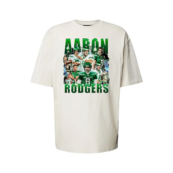 Camiseta Oversized Streetwear Masculina Bootleg - Aaron Rodgers