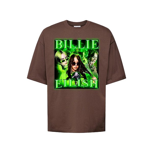 Camiseta Oversized Streetwear Masculina Bootleg -Billie Eilish