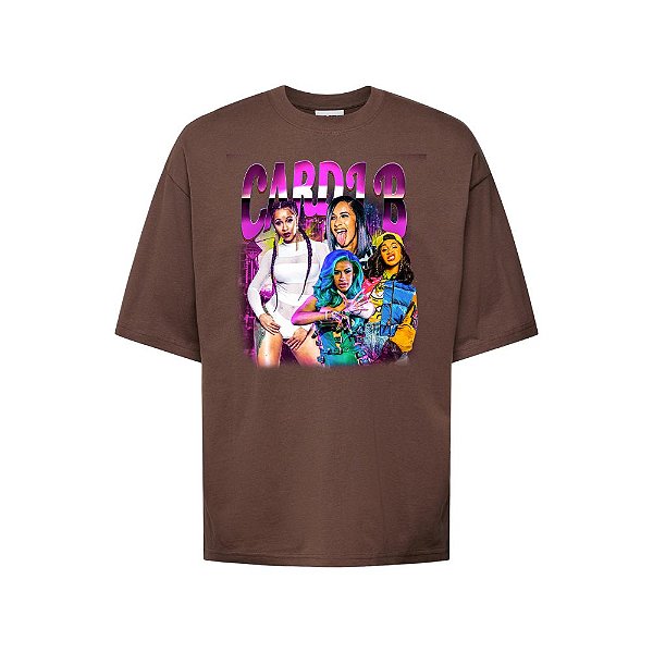 Camiseta Oversized Streetwear Masculina Bootleg - Cardi B