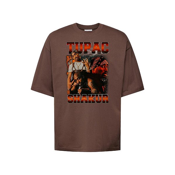 Camiseta Oversized Streetwear Masculina Bootleg - Tupac Shakur