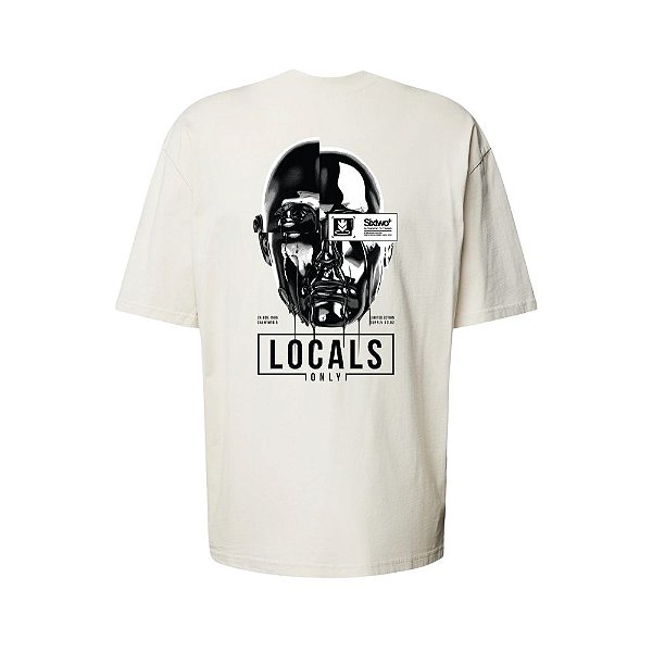 Camiseta Oversized Streetwear Masculina Estampa Costas Locals Only
