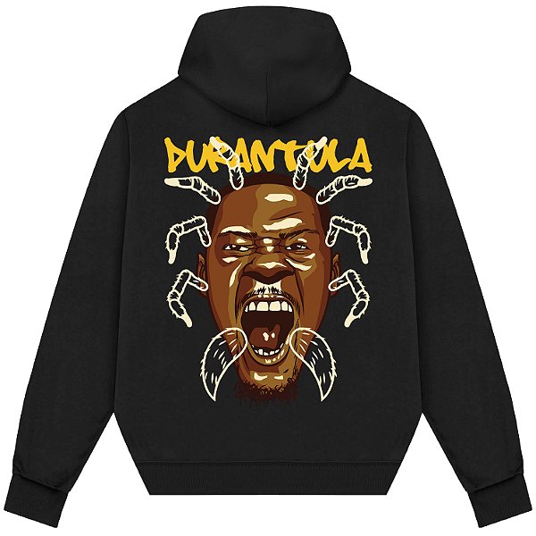 Blusão Moletom Streetwear Basquete Masculino Feminino Kevin Durant Durantula - Preto
