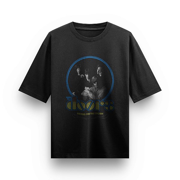 Camiseta Oversized Bandas de Camisa The Doors Rockwear Unissex