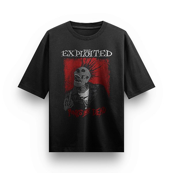 Camiseta Oversized Bandas De Rock The Exploited Punks Banda Rock and Roll Envio imediato