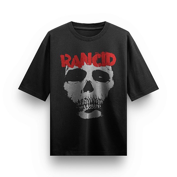 Camiseta Oversized Bandas De Rock Rancid Banda Rock and Roll Blusa Clássica