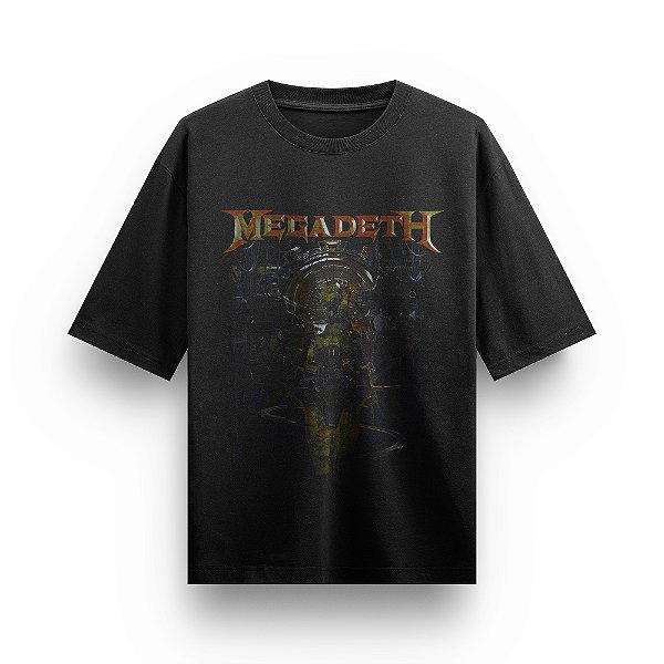 Camiseta Oversized Bandas de Rock Banda Megadeth Camisa Envio imediato