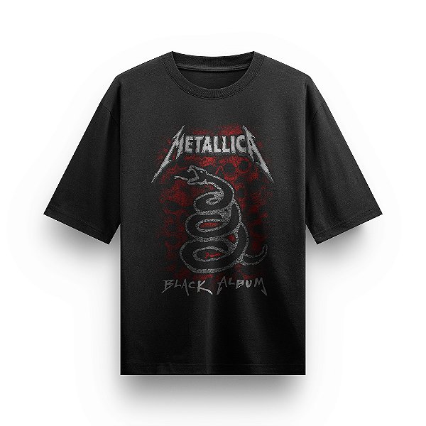Camiseta Oversized Bandas de Rock Metallica Heavy Metal Camisa Clássica