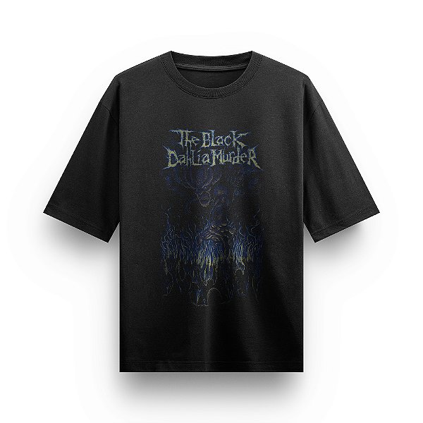 Camiseta Oversized Bandas de Rock The Black Dahlia Murder Camisa Preta Unissex