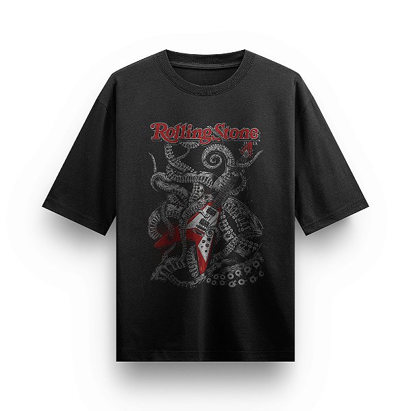 Camiseta Oversized Bandas de Rock The Rolling Stones Blusa Heavy Metal