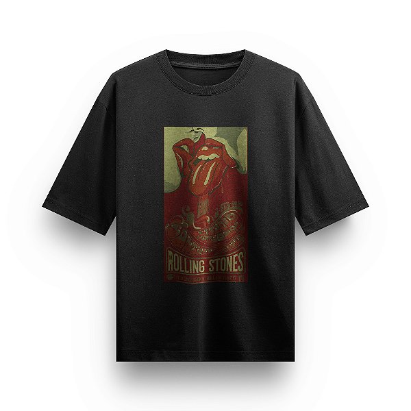 Camiseta Oversized Bandas de Rock The Rolling Stones Envio Imediato