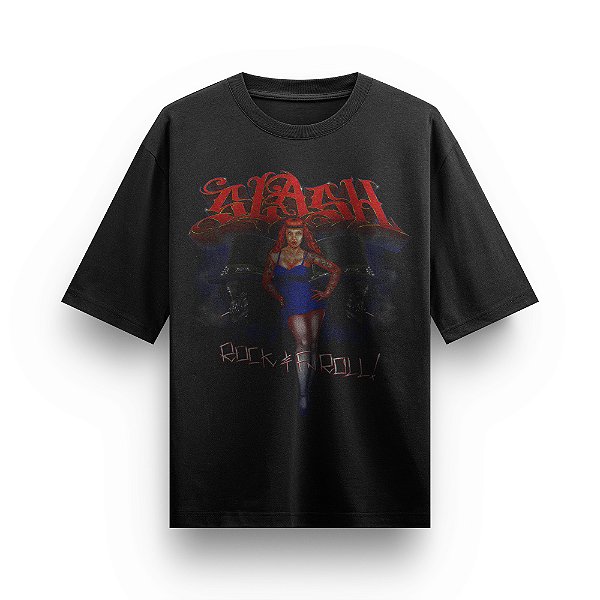 Camiseta Oversized Bandas de Rock Slash Camisa Rockwear Unissex Envio Imediato