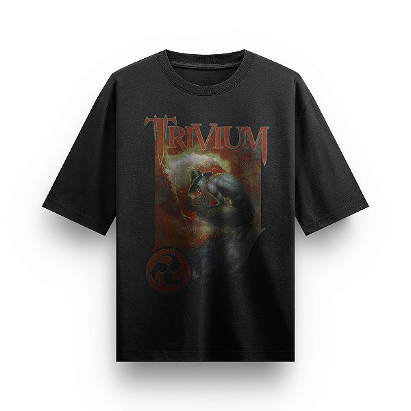 Camiseta Oversized Bandas de Rock Trivium Rock And Roll