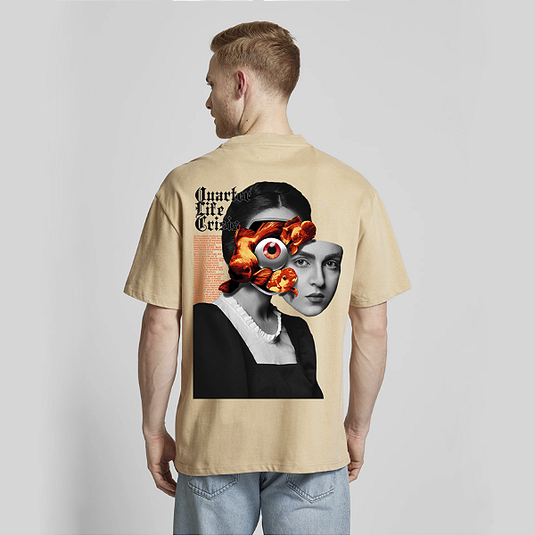 Camiseta Streetwear Masculina 100% Algodão Fio 30.1 - QUARTER LIFE CRISIS 71