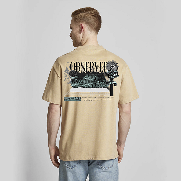 Camiseta Streetwear Masculina 100% Algodão Fio 30.1 - OBSERVER 82