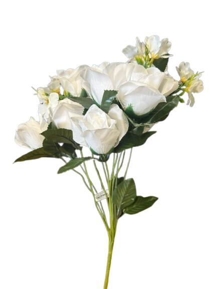 Buquê de Rosas Artificial Tecido