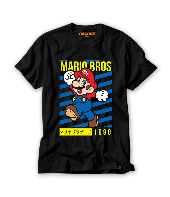 Camiseta Gamer Geek Retro 90's Mario #003
