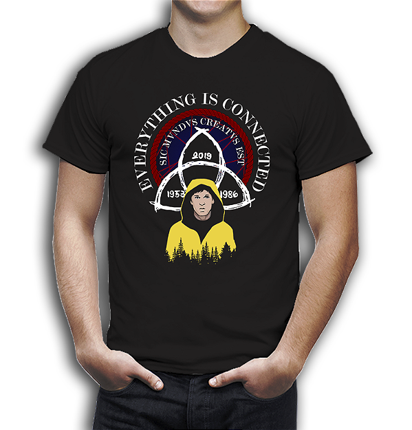 Camiseta Dark Capa Amarela tudo esta conectado #020