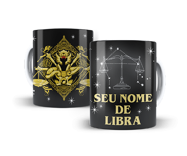 Caneca Zodíaco Ouro Personalizada #52