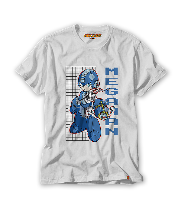 Camiseta Gamer Robô Azul Mega Projeto#001