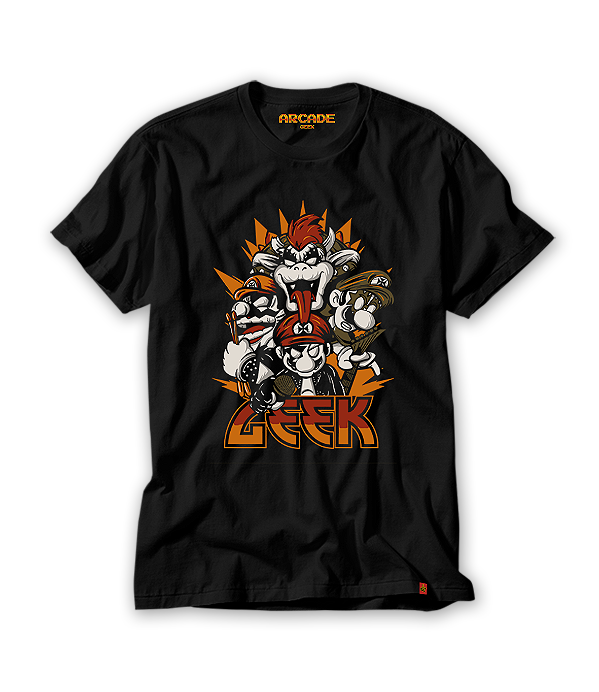 Camiseta Gamer Geek Metal Mario Beijo  #074
