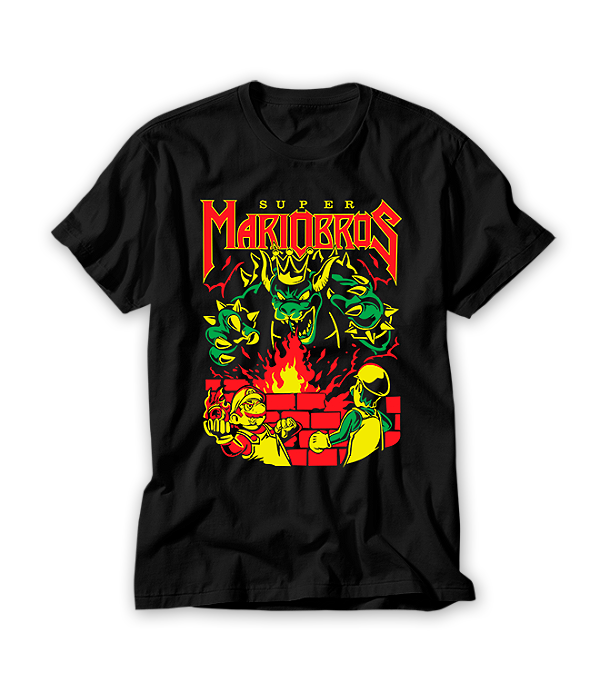 Camiseta Gamer Geek Metal Mario #075