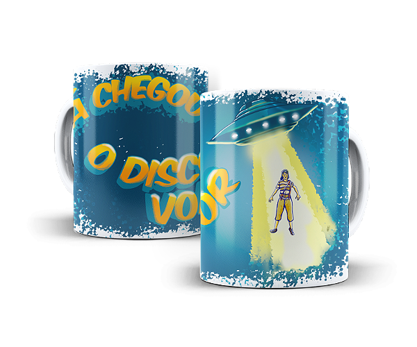 Caneca Já chegou o Disco voador? Chaves Chapolin #149