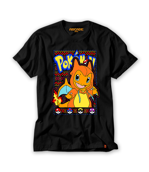 Camiseta Anime Poke Charmander #162