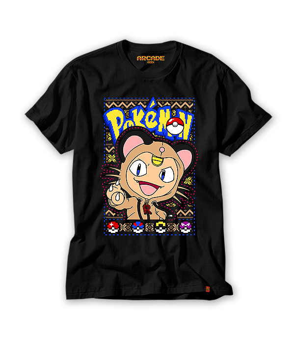 Camiseta Anime Poke Meowth #164