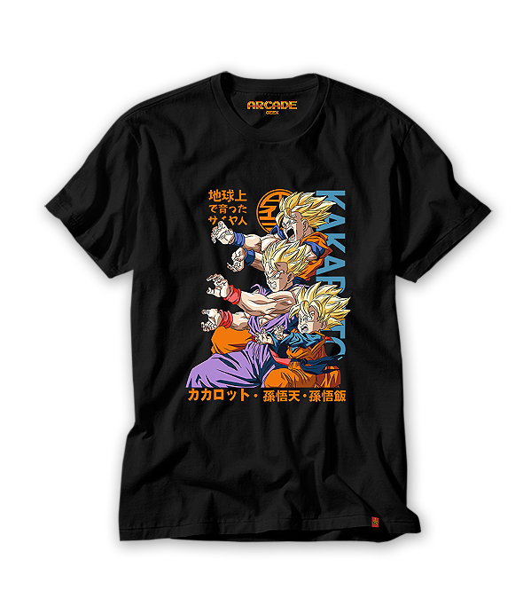 Camiseta Anime Dragon Kame Hame Ha em Família #175