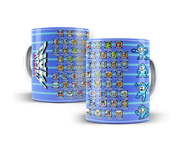 Caneca Gamer Mega Robôs Boss Chefes #182