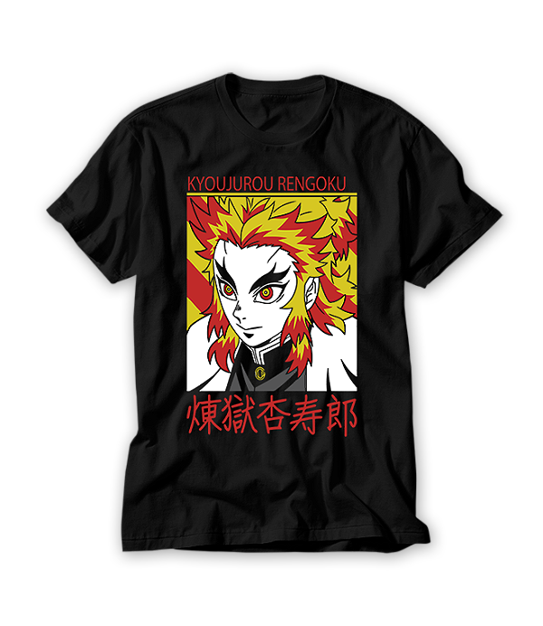 Camiseta Anime Demon Kimetsu Rengoku #224