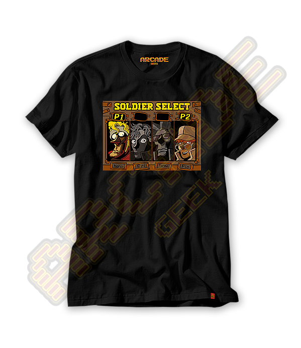 Camiseta Gamer  Slug Select Soldier Arcade Old School #259